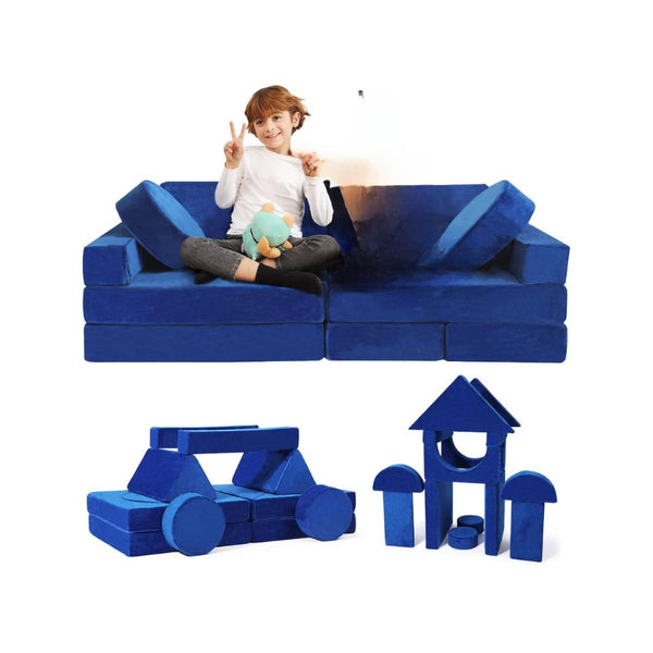 14 PC Kids Modular Play Couch Set