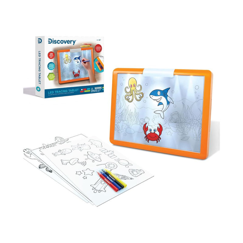 26-Piece Discovery LED Tracing Tablet Set with Washable Markers