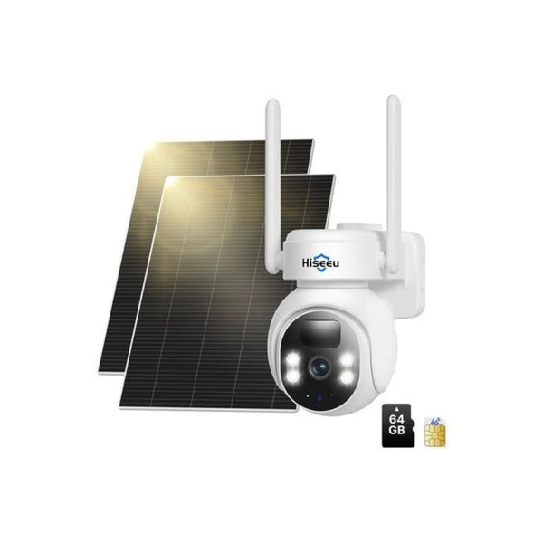 2K Night Vision Solar Powered Security Camera