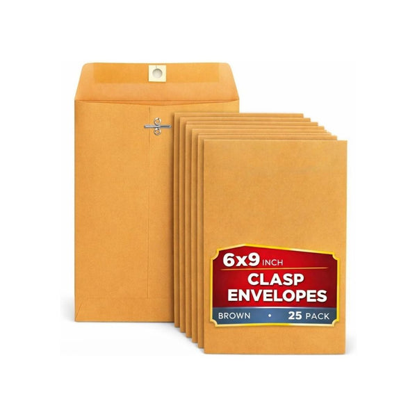25-Pack 6x9 Mailing Envelopes