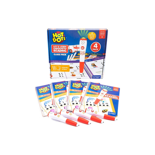4 Sets Of Educational Insights Hot Dots Let’s Learn Kindergarten Reading Classroom Bundle