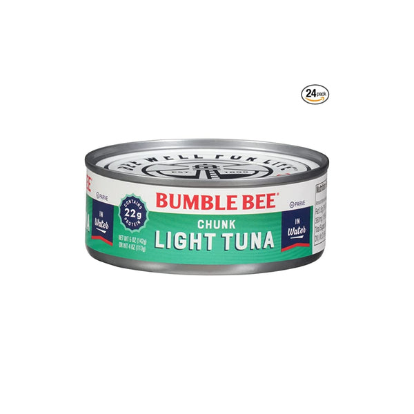 24-Pack Bumble Bee Chunk Light Tuna In Water