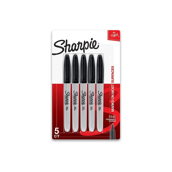 5-Pack Sharpie Permanent Marker, Fine Point
