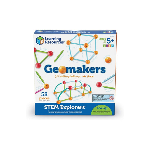 Learning Resources STEM Explorers Geomakers - 58 Pieces,