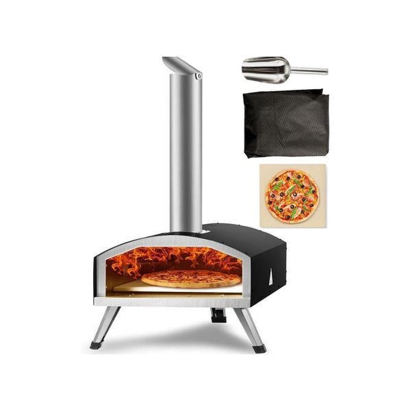 Outdoor Pizza Oven 12-inch Pellet and Charcoal Pizzaofen