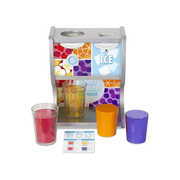 Melissa & Doug Wooden Thirst Quencher Drink Dispenser With Cups