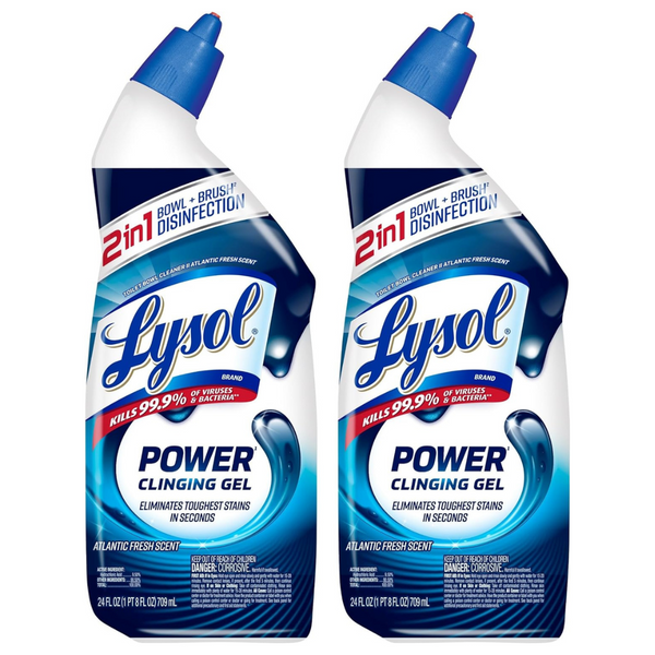 2-Pack Lysol Power Toilet Bowl Cleaner Gel