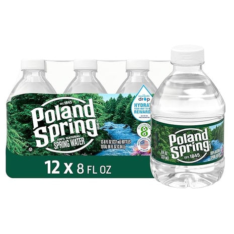 12 Mini Poland Spring Water Bottles