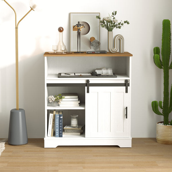 Wide Modern Sliding Door Entry Cabinet
