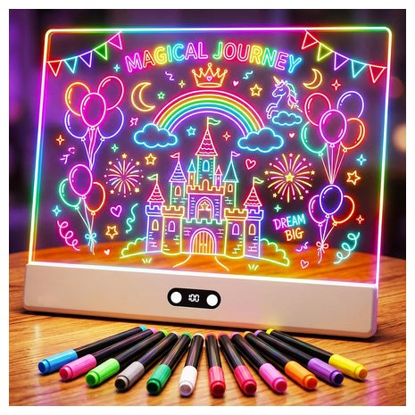 16" Kids Rechargeable Light Up LED Drawing Board