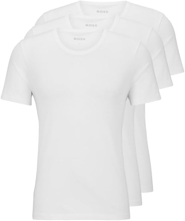 3 Pack BOSS Cotton Crew Neck T-Shirts