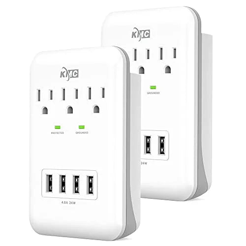 2-Pack KMC Wall Mount Surge Protector