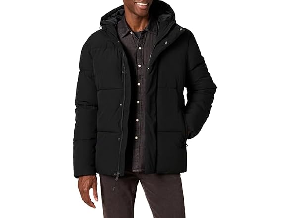 Amazon Essentials Men Mid-length Hooded Puffer