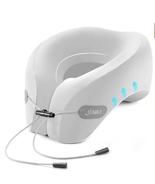 Memory Foam Travel Neck Pillow with Sleep Accessories