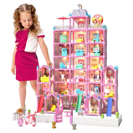 29 Room Huge Doll House With Accessories & Furniture