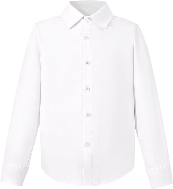 Boys Long Sleeve Button Down Dress Shirt (3 Colors)