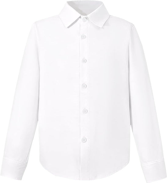Boys Long Sleeve Button Down Dress Shirt (3 Colors) – simplexdeals