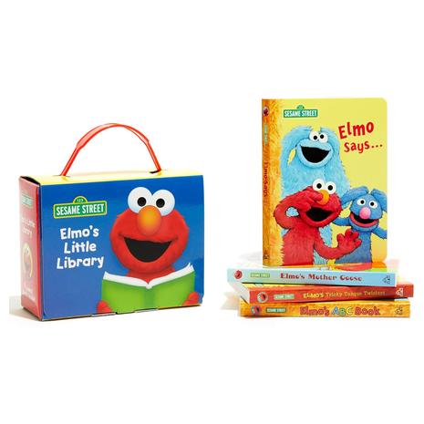 Elmo’s Little Library With 4 Board Books