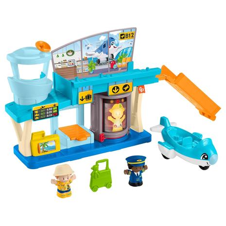 Fisher-Price Little People Toy Airport Playset With Airplane