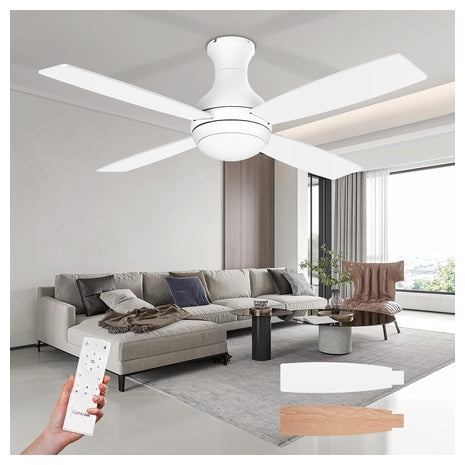 52″ Ceiling Fan with Lights & Remote