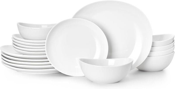 18-Pcs Sweese Porcelain Dinnerware Set