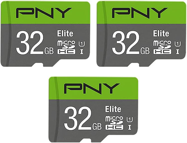 3-Pack PNY Elite 32GB MicroSDHC Memory Cards