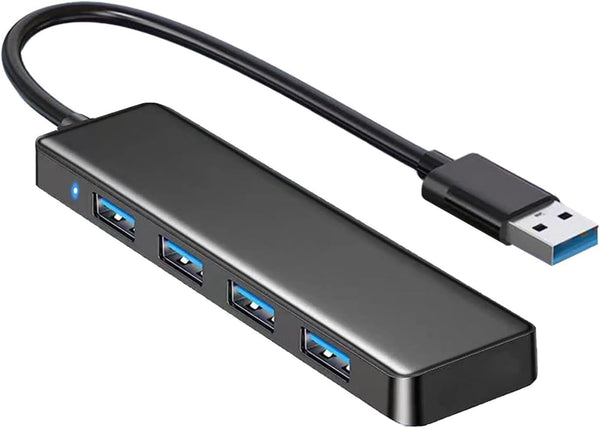 High-Speed 4-Port USB 3.0 Data Hub Splitter Adapter