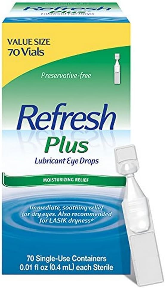 210 Refresh Plus Lubricant Eye Drops Single-Use Containers