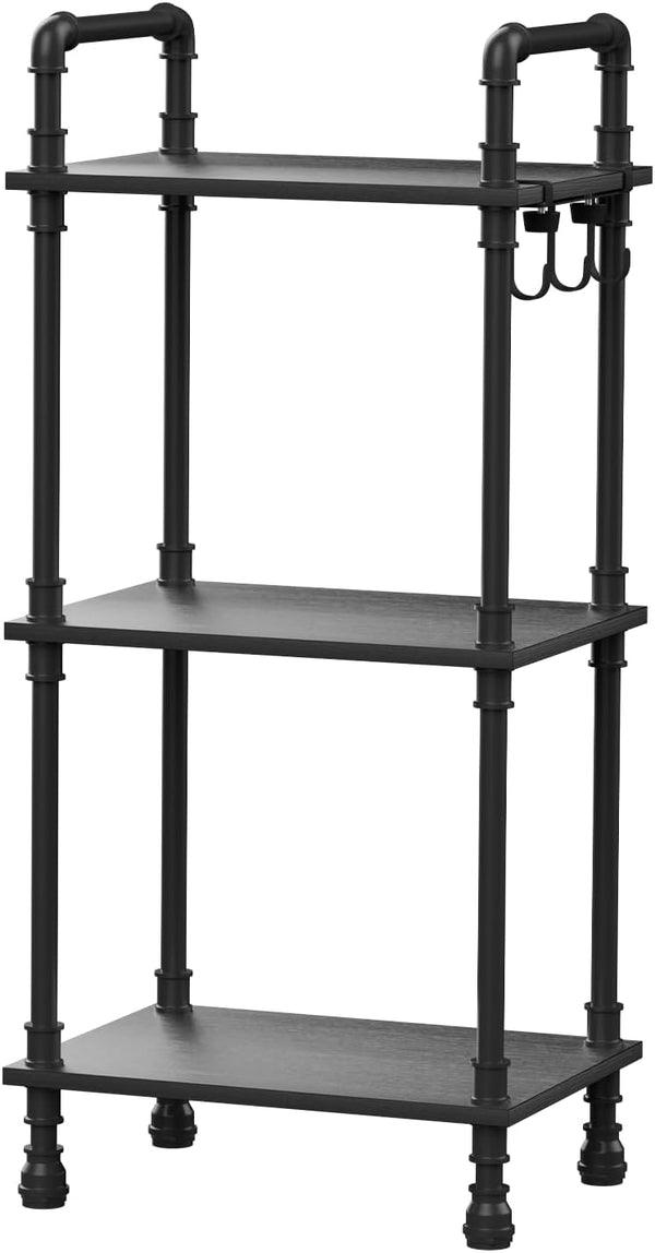 3-Tier Industrial Pipe Ladder Bookshelf Storage Rack