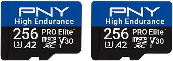 2-Pack PNY PRO Elite 256GB High Endurance MicroSD Cards