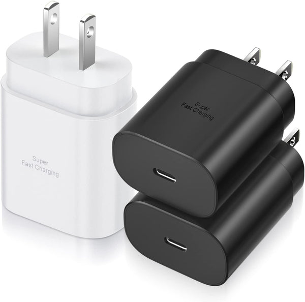 3 Pack 25W USB C Super Fast Charging Wall