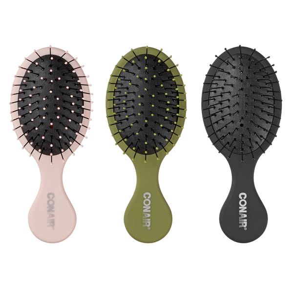 3-Pack Conair Detangling Hair Brush Set