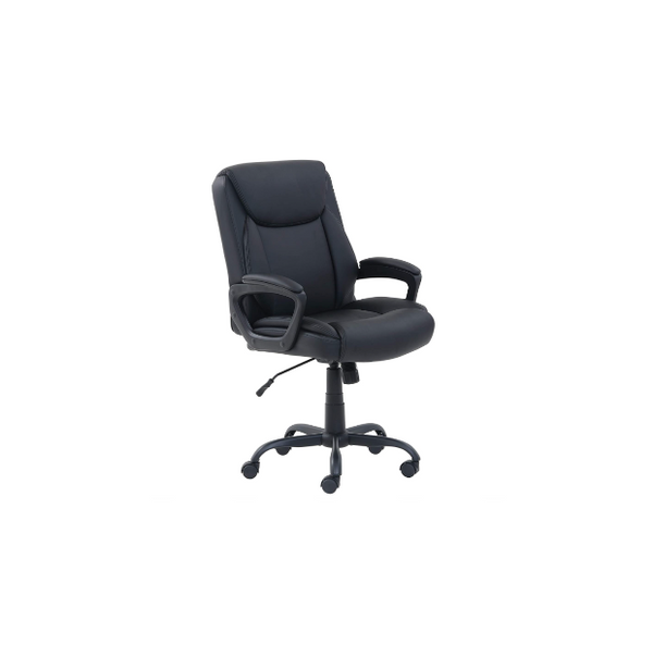 Classic Puresoft PU Padded Mid-Back Office Computer Desk Chair