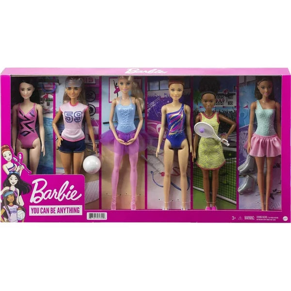 6-Pack Barbie Doll Careers Collection Set with Accessories