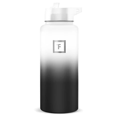 32oz Iron Flask Wide Mouth Water Bottle With Straw