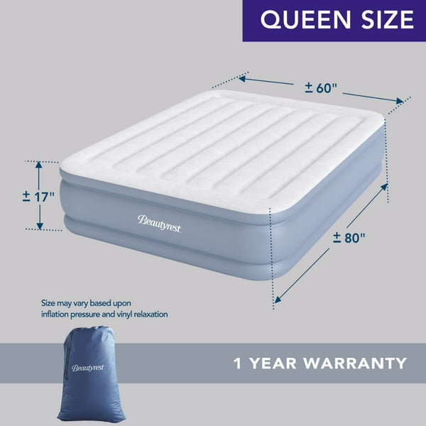 Queen Size Air Mattress with External Pump