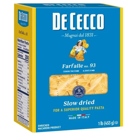 De Cecco Farfalle Pasta (16oz)