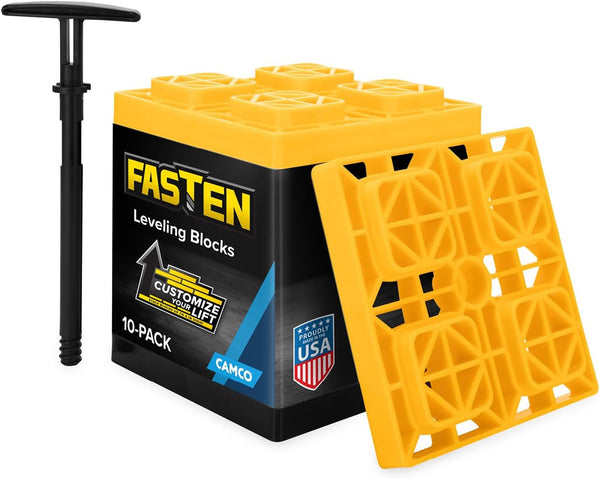 10 Camco FasTen RV Leveling Blocks