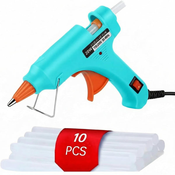 Mini Hot Glue Gun Kit with 10 Glue Sticks