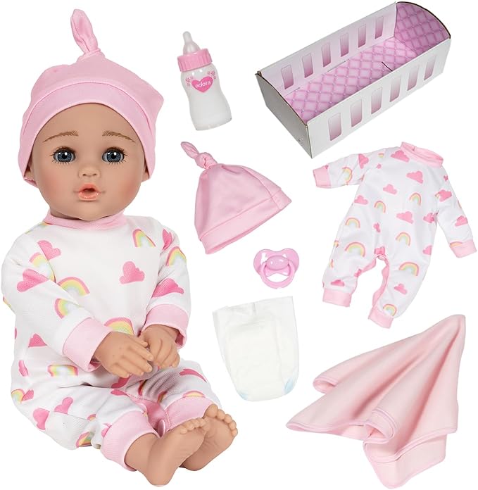 13 Inch Baby Doll with Crib Box