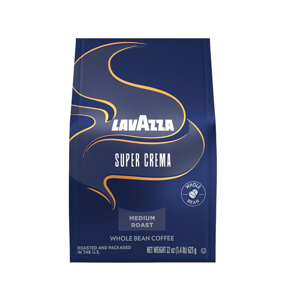 Lavazza Super Crema Whole Bean Coffee 22 Oz