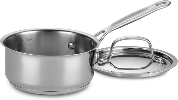 Cuisinart 1 Quart Stainless Steel Saucepan with Lid