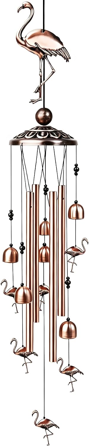 35-Inch Flamingo Outdoor Wind Chimes