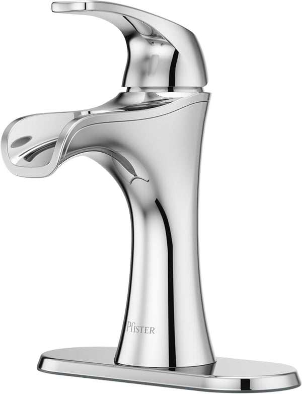 Single Handle Waterfall Bathroom Sink Faucet