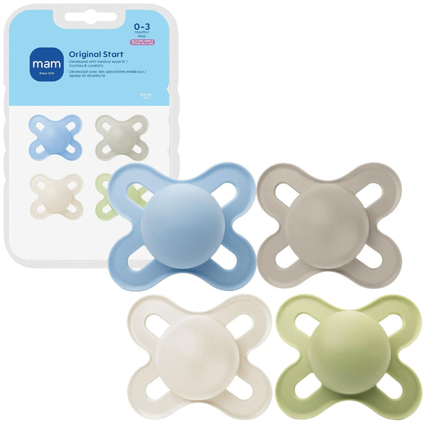4-Pack MAM Original Start Baby Pacifiers