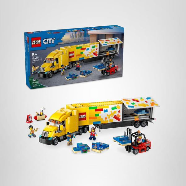 1,061 Pcs LEGO City Yellow Delivery Truck Building Set