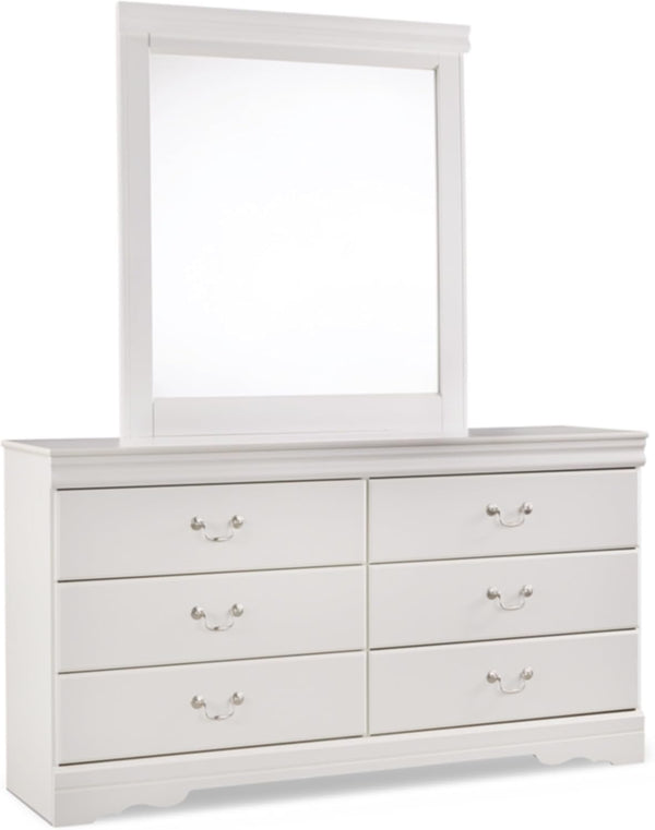 Signature Design by Ashley Anarasia 6 Drawer Dresser with Mirror