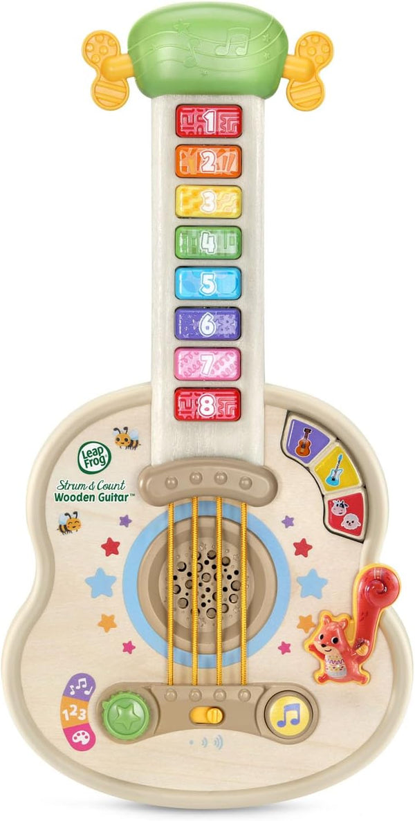 LeapFrog Strum and Count Wooden Musical Guitar
