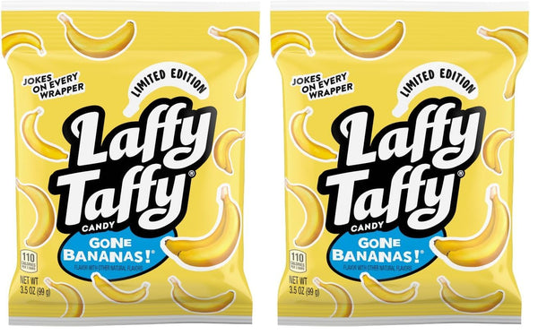 2 Bags Laffy Taffy Banana Mini Bars