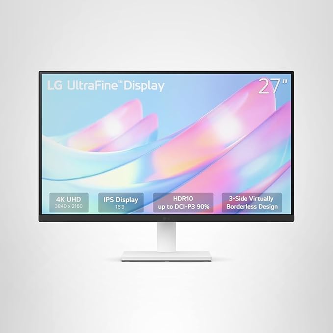 LG Ultrafine 27-Inch 4K UHD IPS Borderless Monitor